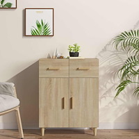 vidaXL Skänk sonoma-ek 69,5x34x89 cm konstruerat trä