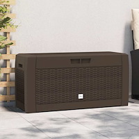 vidaXL Dynbox brun 119x48x60 cm polypropen