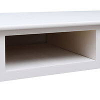 vidaXL Skrivbord vit 108x45x76 cm massivt kejsarträ