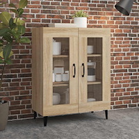 vidaXL Skänk sonoma-ek 69,5x34x90 cm konstruerat trä