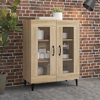 vidaXL Skänk sonoma-ek 69,5x34x90 cm konstruerat trä