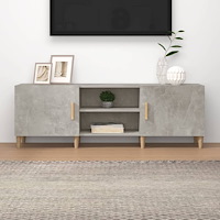 vidaXL Tv-bänk betonggrå 150x30x50 cm konstruerat trä