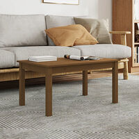 vidaXL Soffbord honungsbrun 80x50x40 cm massiv furu