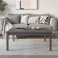 vidaXL Soffbord grå 100x100x40 cm massiv furu
