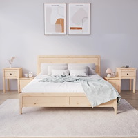 vidaXL Sängbord 2 st 79,5x38x65,5 cm massiv furu