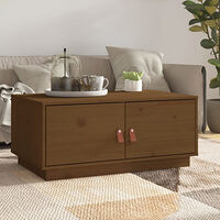 vidaXL Soffbord honungsbrun 80x50x35 cm massiv furu