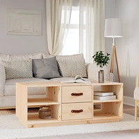 vidaXL Soffbord 100x50x41 cm massivt furu