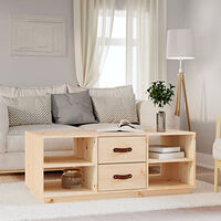 vidaXL Soffbord 100x50x41 cm massivt furu