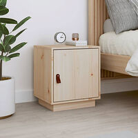 vidaXL Sängbord 40x34x45 cm massiv furu