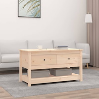 vidaXL Soffbord 102x49x55 cm massiv furu