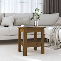vidaXL Soffbord honungsbrun 35x35x40 cm massiv furu