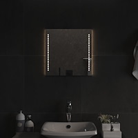 vidaXL Badrumsspegel LED 40x40 cm