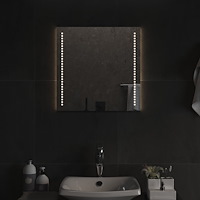 vidaXL Badrumsspegel LED 50x50 cm