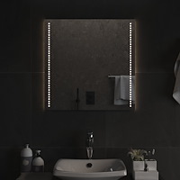 vidaXL Badrumsspegel LED 60x60 cm
