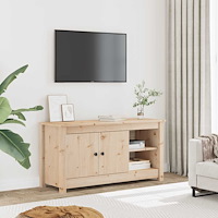 vidaXL Tv-bänk 103x36,5x52 cm massiv furu