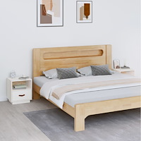 vidaXL Sängbord 2 st vit 40x34x45 cm massivt furuträ