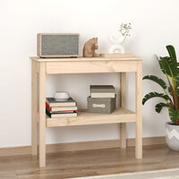 vidaXL Konsolbord 80x40x75 cm massiv furu