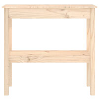 vidaXL Konsolbord 80x40x75 cm massiv furu