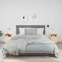 vidaXL Sängbord 2 st 40x34x55 cm massiv furu
