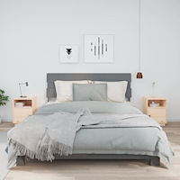 vidaXL Sängbord 2 st 40x34x55 cm massiv furu