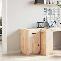 vidaXL Skrivbordsskåp 40x50x75 cm massiv furu