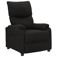 vidaXL Reclinerfåtölj svart tyg