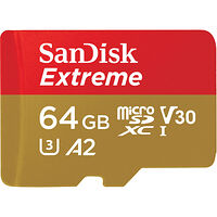 SANDISK MicroSDXC Extreme 64GB 170MB/s A2 C10 V30 UHS-I U3