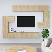 vidaXL Väggmonterad tv-bänk somona-ek 37x37x72 cm konstruerat trä