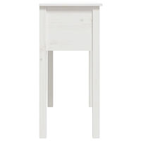 vidaXL Konsolbord vit 70x35x75 cm massiv furu