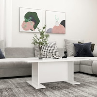 vidaXL Soffbord vit 103,5x60x40 cm konstruerat trä