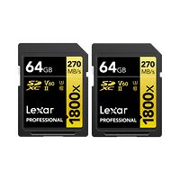 LEXAR Lexar SDXC Pro 1800x U3 UHS-II R280/W210 (V60) 64GB - 2pack