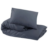 vidaXL Bäddset antracit 200x200 cm bomull