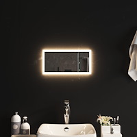 vidaXL Badrumsspegel LED 20x40 cm