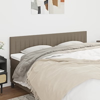vidaXL Sänggavlar taupe 160x5x78/88 cm tyg