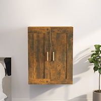 vidaXL Väggskåp rökfärgad ek 69,5x32,5x90 cm konstruerat trä