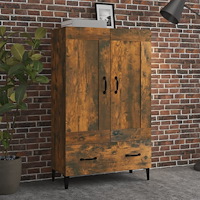 vidaXL Skåp Rökfärgad ek 70x31x115 cm konstruerat trä