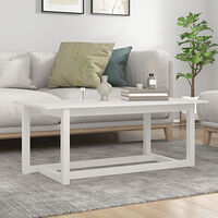 vidaXL Soffbord vit 110x55x45 cm massiv furu