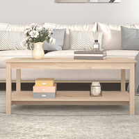 vidaXL Soffbord 110x55x45 cm massiv furu