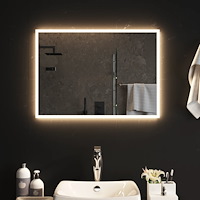 vidaXL Badrumsspegel LED 50x70 cm