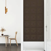 vidaXL Väggpaneler 12 st brun 30x30 cm konstläder 1,08 m²