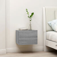 vidaXL Sängbord 2 st Grå Sonoma 40x30x30 cm konstruerat trä