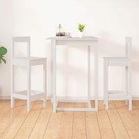 vidaXL Barstolar 2 st Svart 40x41,5x112 cm massiv furu