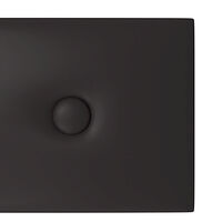 vidaXL Väggpaneler 12 st svart 90x15 cm konstläder 1,62 m²