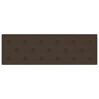 vidaXL Väggpaneler 12 st brun 90x30 cm konstläder 3,24 m²