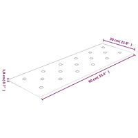 vidaXL Väggpaneler 12 st brun 90x30 cm konstläder 3,24 m²