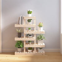 vidaXL Växtställ 85x25x109,5 cm massiv furu