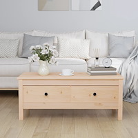 vidaXL Soffbord 100x50x40 cm massiv furu