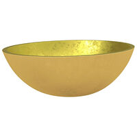 vidaXL Handfat glas 50x37x14 cm guld