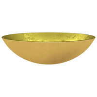 vidaXL Handfat glas 50x37x14 cm guld