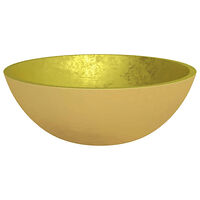 vidaXL Handfat glas 50x37x14 cm guld
